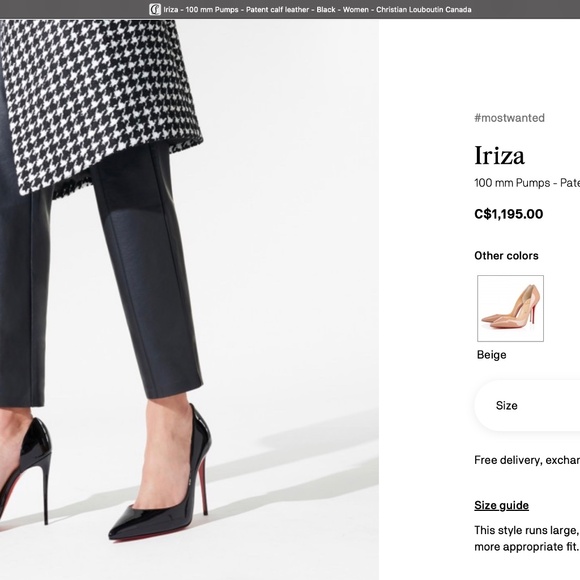 Christian Louboutin Iriza black patent pumps - Picture 12 of 12